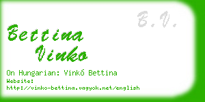 bettina vinko business card