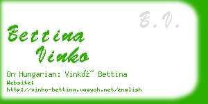 bettina vinko business card